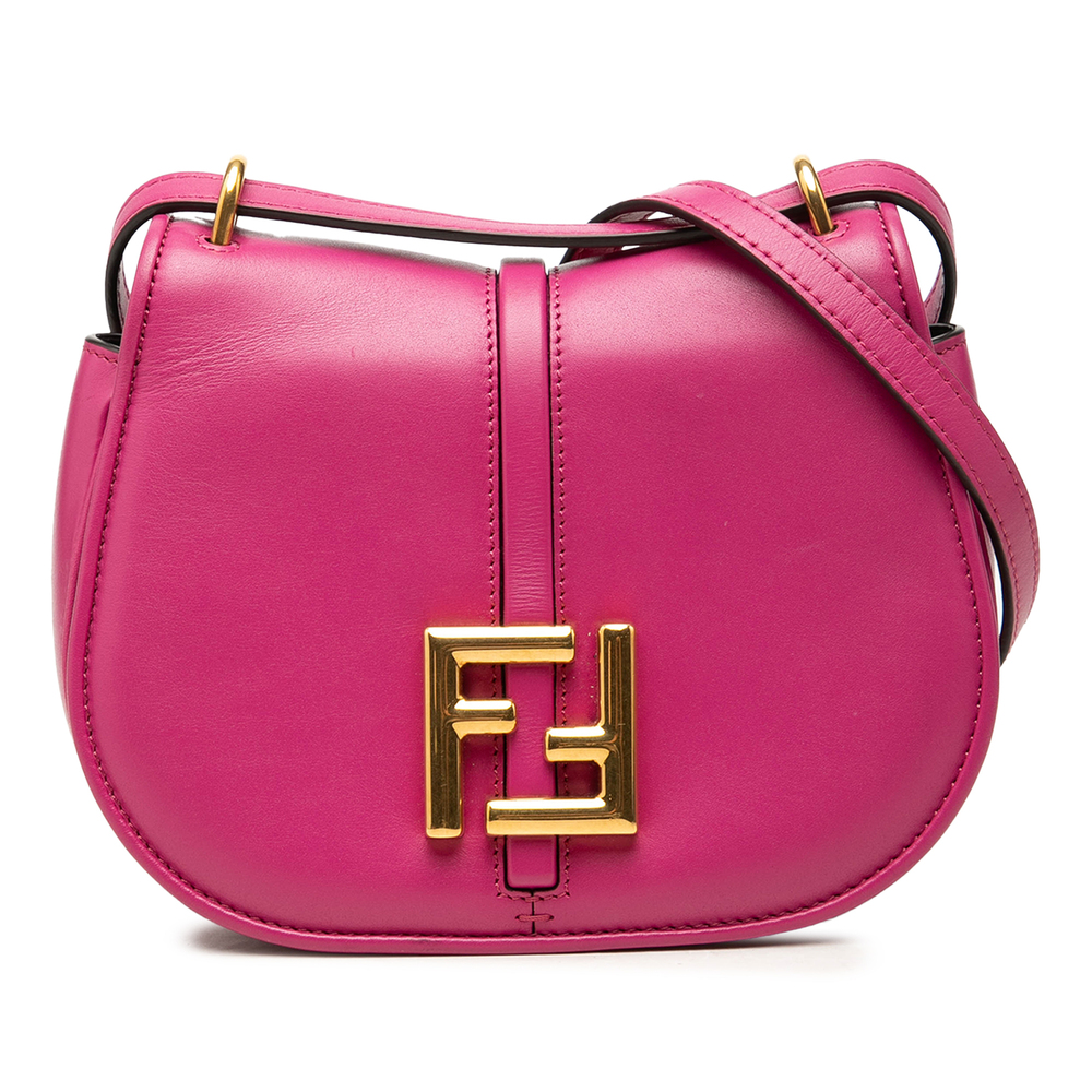 Pre-Loved Fendi Mini Leather C mon Crossbody